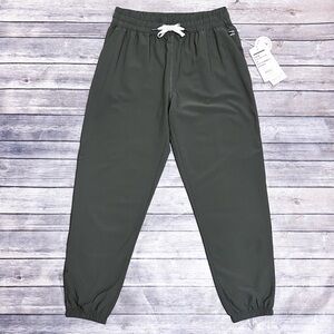 EUC Vuori Oregano Green Weekend Lightweight Elastic Waistband Jogger Pants Small